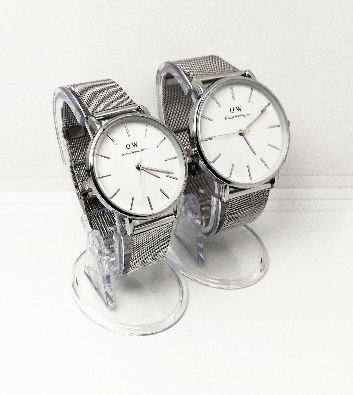 Stylish Daniel Wellington DW White Dial Couple Watch