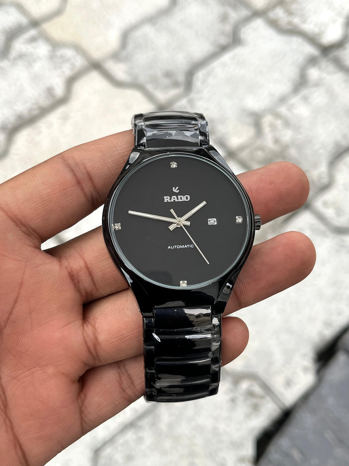 Rado Black Dial Silver Index Automatic Watch