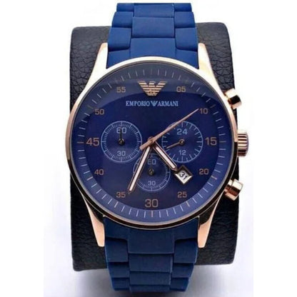 Casual Armani Round Dial Quartz Analog Watch For Men