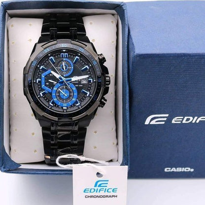 Edifice Black Metal Belt Chronograph Men's Watch