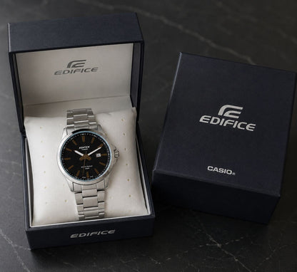 Casio Edifice EFV-100D-1AV Black Dial Watch For Men