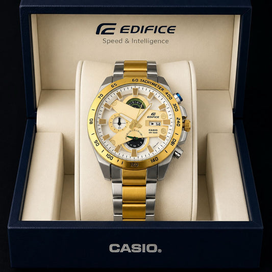 Casio Edifice White Dial Men's Watch