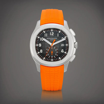 Patek Philippe Aquanaut Chronograph Orange Strap Watch
