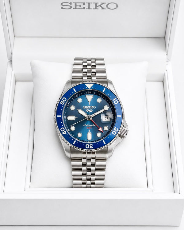 Seiko 5 Sports Blue Dial Stainless Steel Automatic Watch