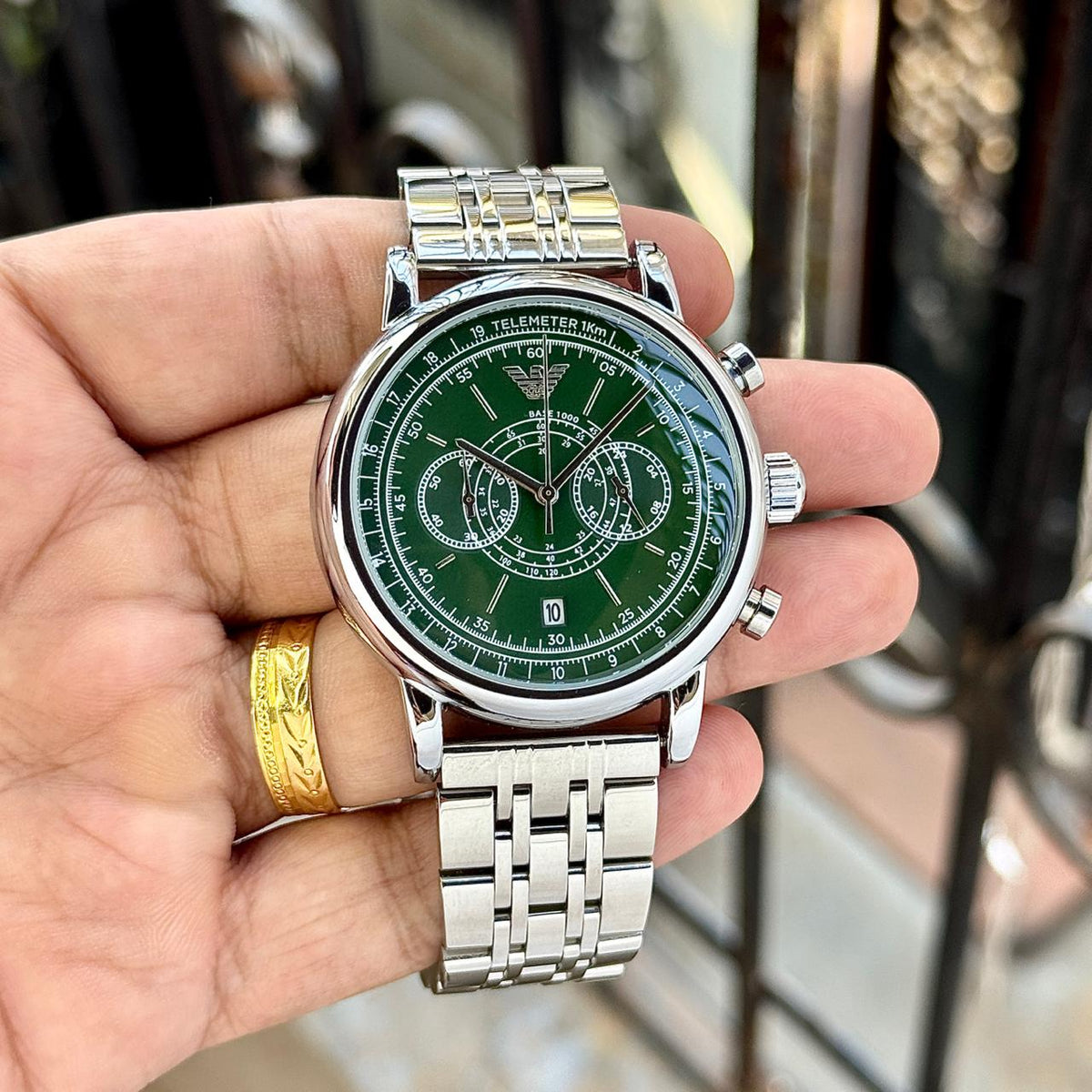 Bentley Green Chronograph Watch