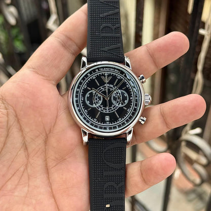 Bentley Black Chronograph Watch