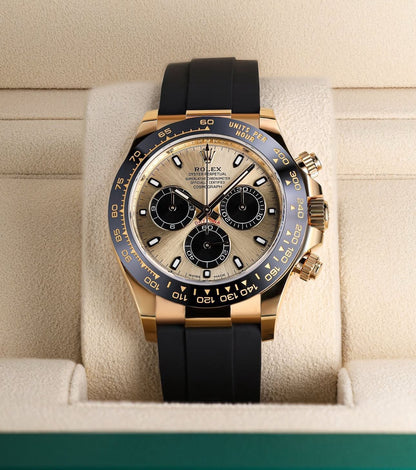 Casual Rolex Rainbow Gold Dial New Model Men's Watch